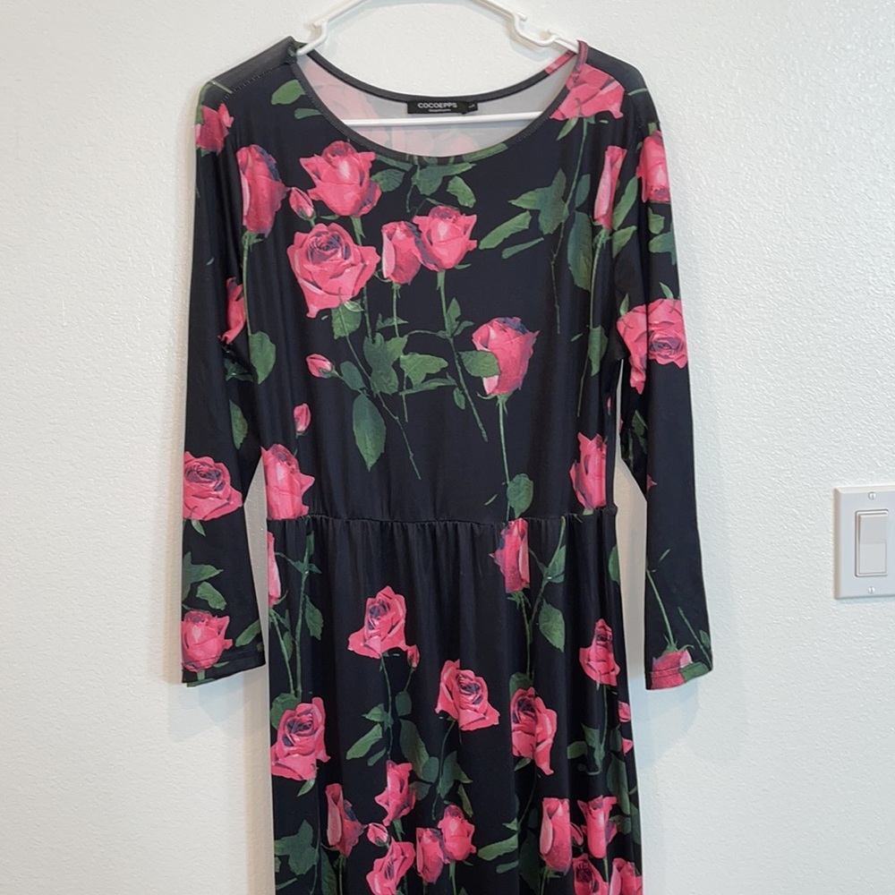 Long Sleeve Floral Maxi Dress